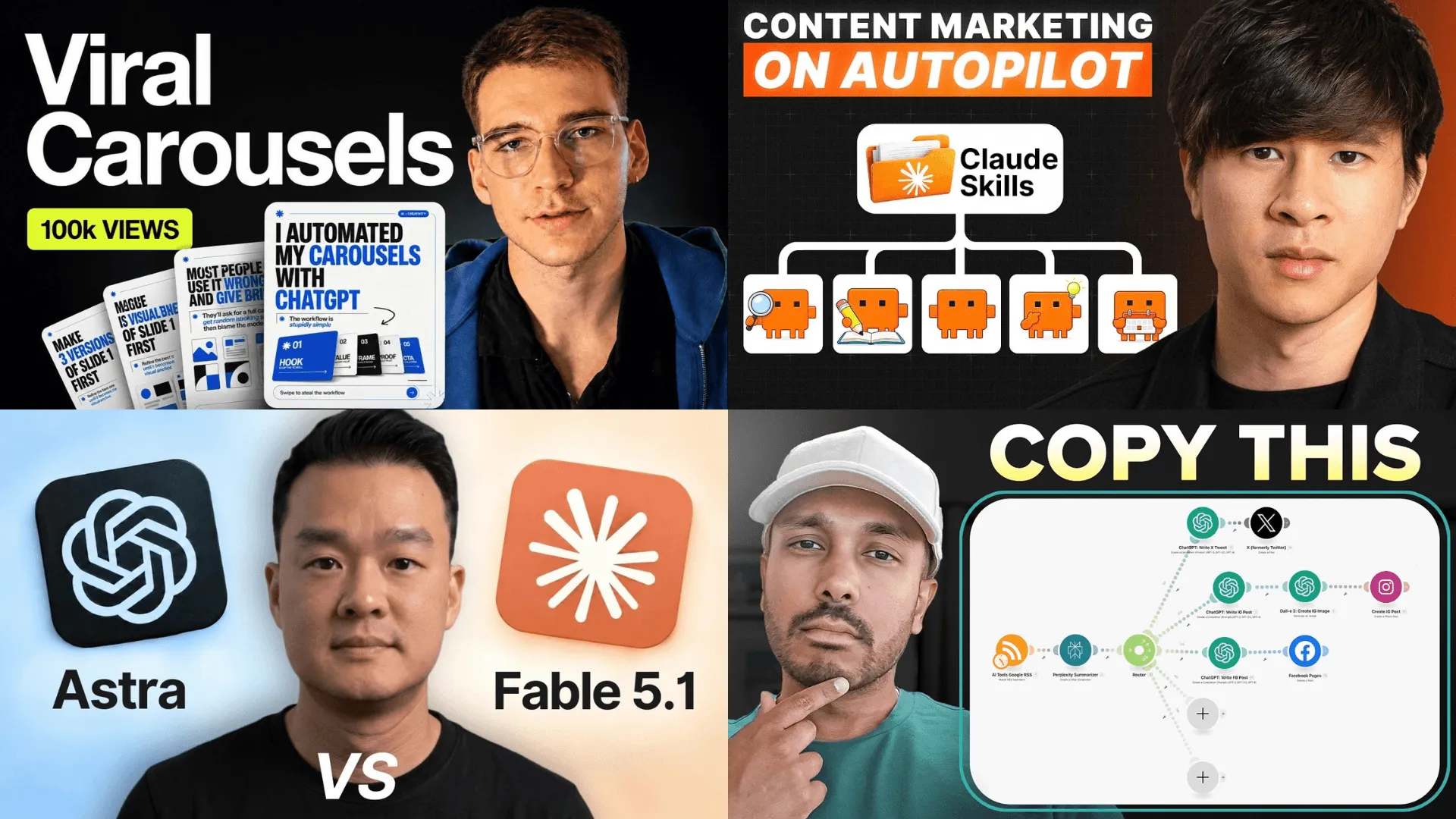 YouTube outlier examples and title formulas researched for Bannerbear